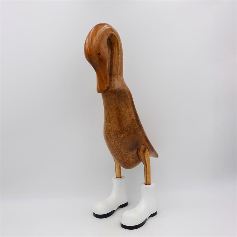 Canard géant « Pia » beige-brun avec la tête baissée