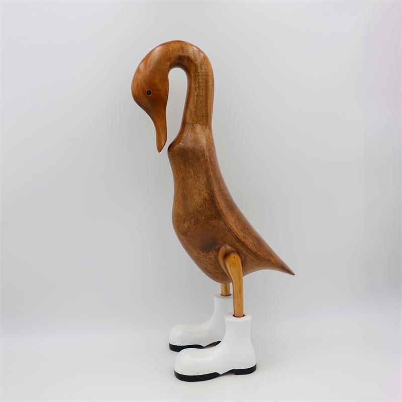 Canard géant « Pia » beige-brun avec la tête baissée