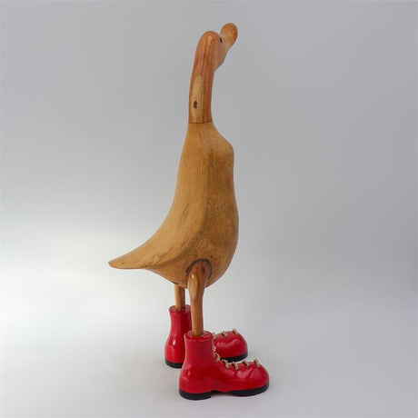 Canard »Carmen« - grandes chaussures rouges dressées marron