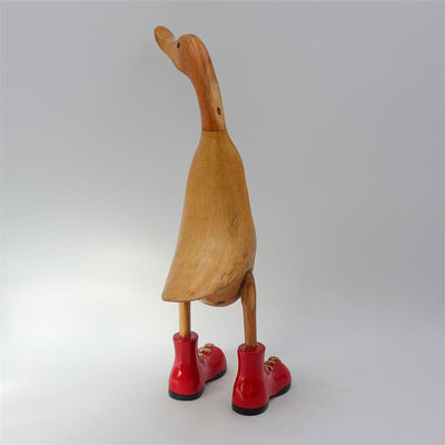 Canard »Carmen« - grandes chaussures rouges dressées marron