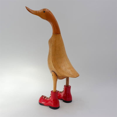 Canard »Carmen« - grandes chaussures rouges dressées marron