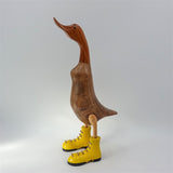 Duck »Jenny« large brown upright yellow shoes