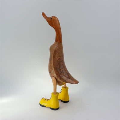 Canard « Jenny » grandes chaussures marron droites jaunes