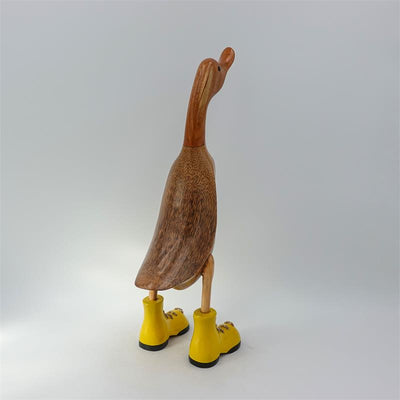 Canard « Jenny » grandes chaussures marron droites jaunes