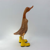 Duck »Jenny« large brown upright yellow shoes