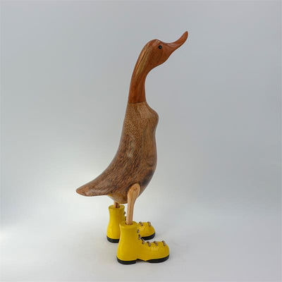 Canard « Jenny » grandes chaussures marron droites jaunes