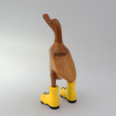 Canard »Jule« petit brun dressé avec des chaussures jaunes