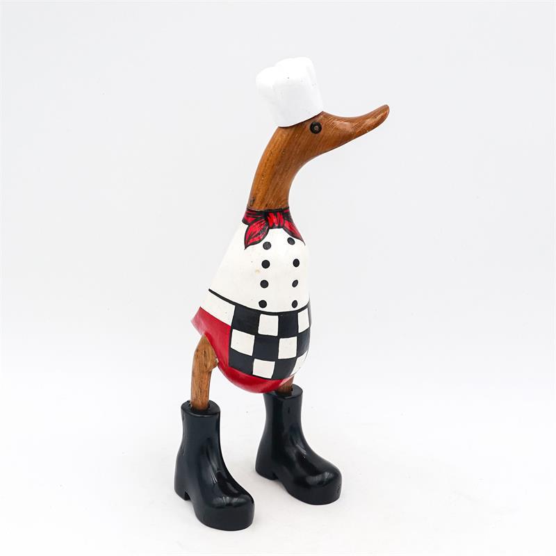 Canard cuisinier petit »Cornelia« brun dressé