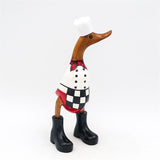 Canard cuisinier petit »Cornelia« brun dressé