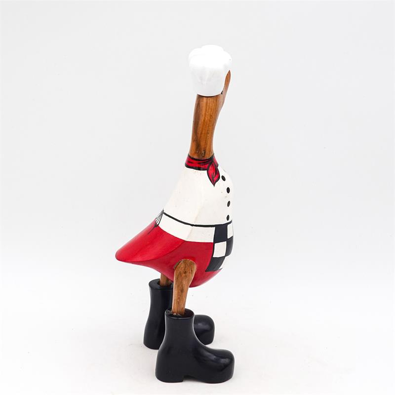 Canard cuisinier petit »Cornelia« brun dressé