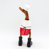 Canard cuisinier petit »Cornelia« brun dressé
