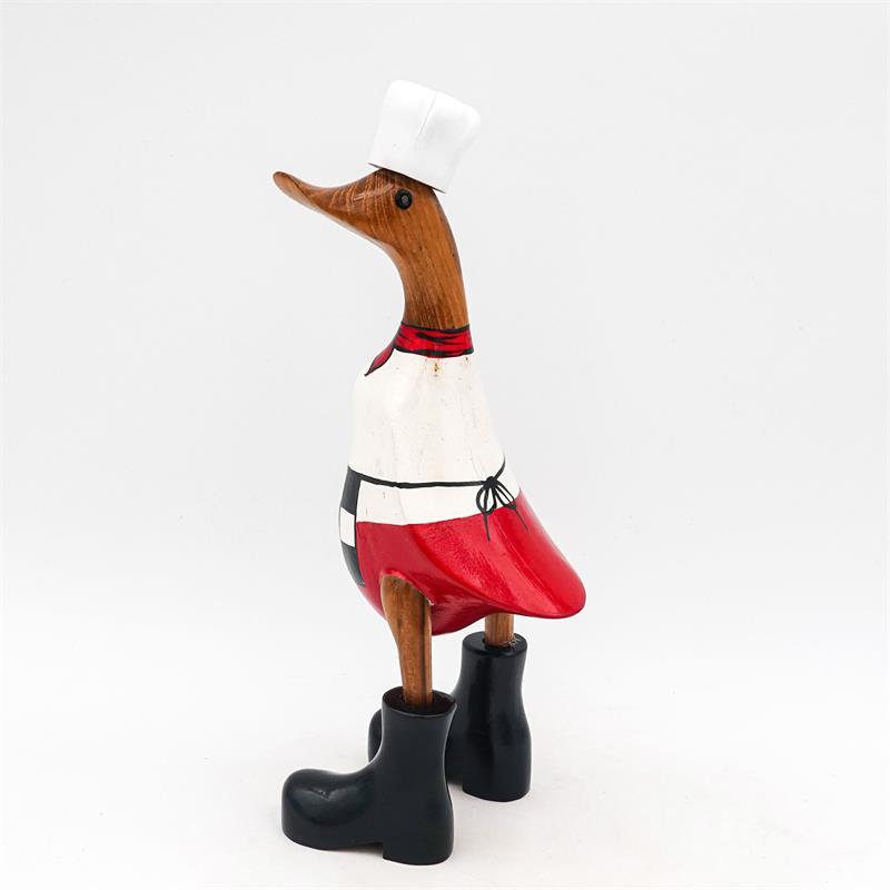 Canard cuisinier petit »Cornelia« brun dressé