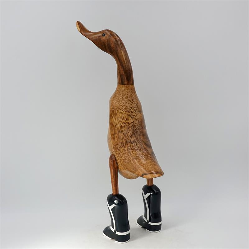 Canard Cowboy « Old Schnatterhand » grand modèle marron avec bottes noires