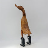 Canard Cowboy « Old Schnatterhand » grand modèle marron avec bottes noires