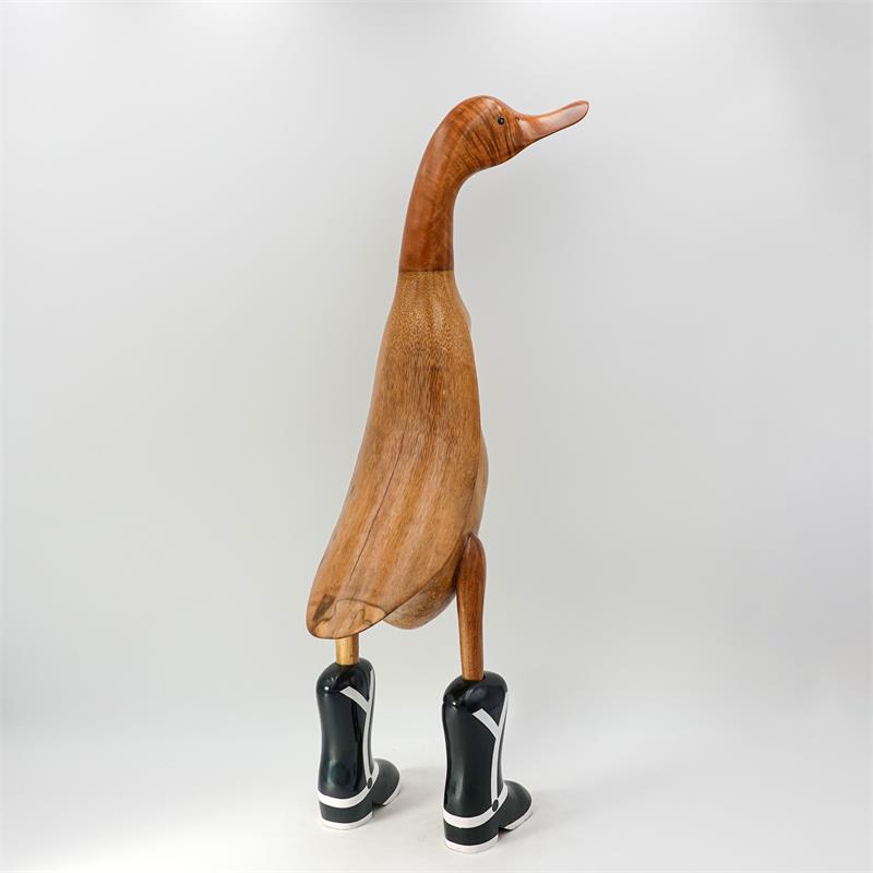 Bottes de cowboy noires géantes marron « Billy le Canard »