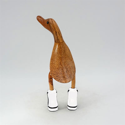 Bottes de cowboy blanches et marron de petite taille « Duck Holiday »