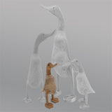 Canard »Ammelia« - petit canard beige-brun dressé sans chaussures