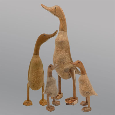 Canard »Anna« - grand canard beige-brun dressé sans chaussures