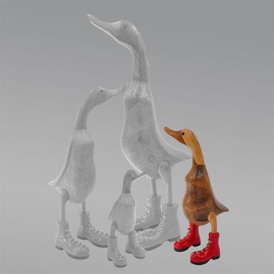 Canard »Claudia« - chaussures rouges dressées marron moyen