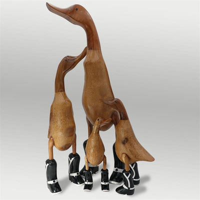 Bottes de cowboy noires géantes marron « Billy le Canard »