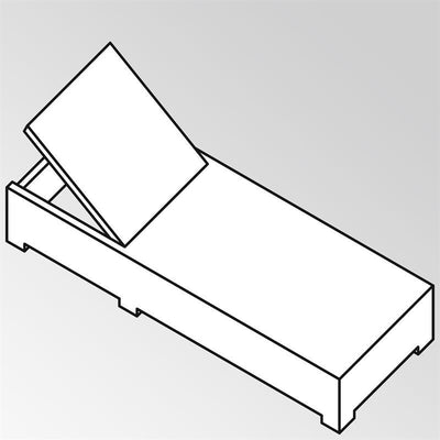 Liegenauflage Flexi Lounge Prestige 6 cm dick 207x69x6 cm Sunproof
