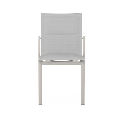 Chaise de salle à manger Gazelig 50,5 x 64 x 88 cm en aluminium et Batyline