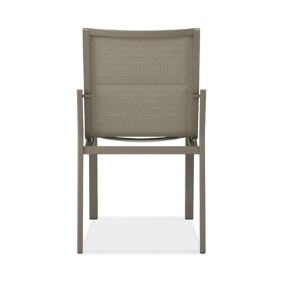 Chaise de salle à manger Gazelig 50,5 x 64 x 88 cm en aluminium et Batyline