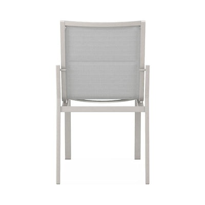 Chaise de salle à manger Gazelig 50,5 x 64 x 88 cm en aluminium et Batyline