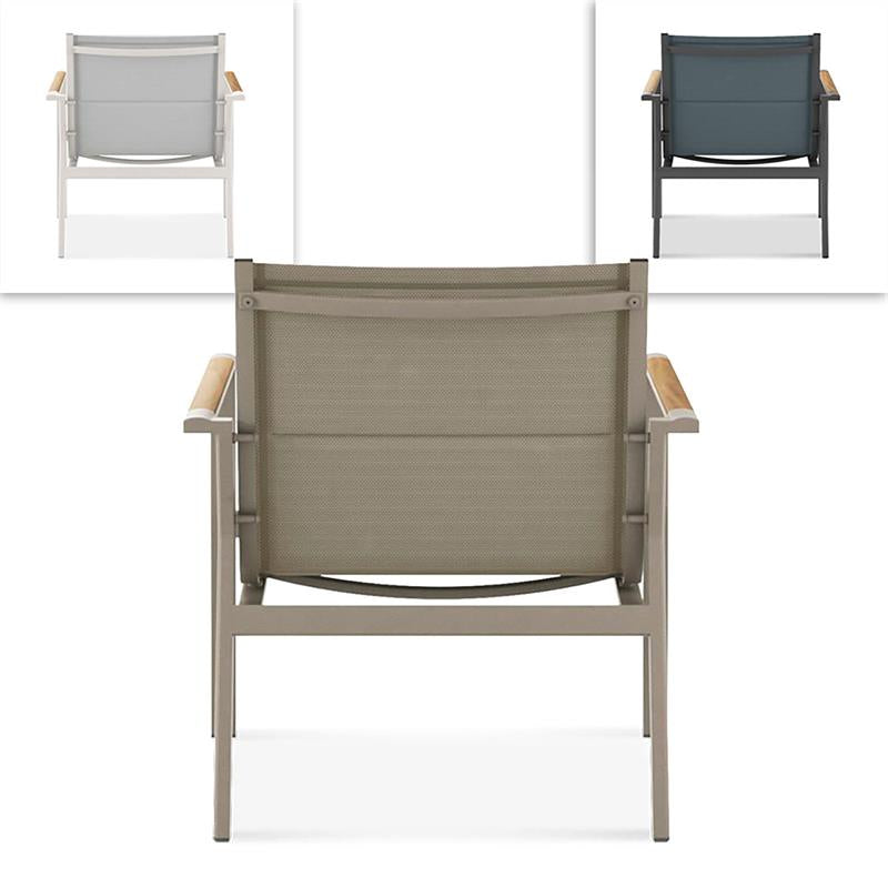 Gazelig Sessel 1 Sitzer  70 x 81,5 x 77 cm Aluminium und Batyline