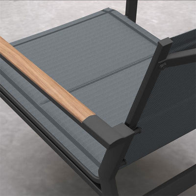 Gazelig Sessel 1 Sitzer  70 x 81,5 x 77 cm Aluminium und Batyline