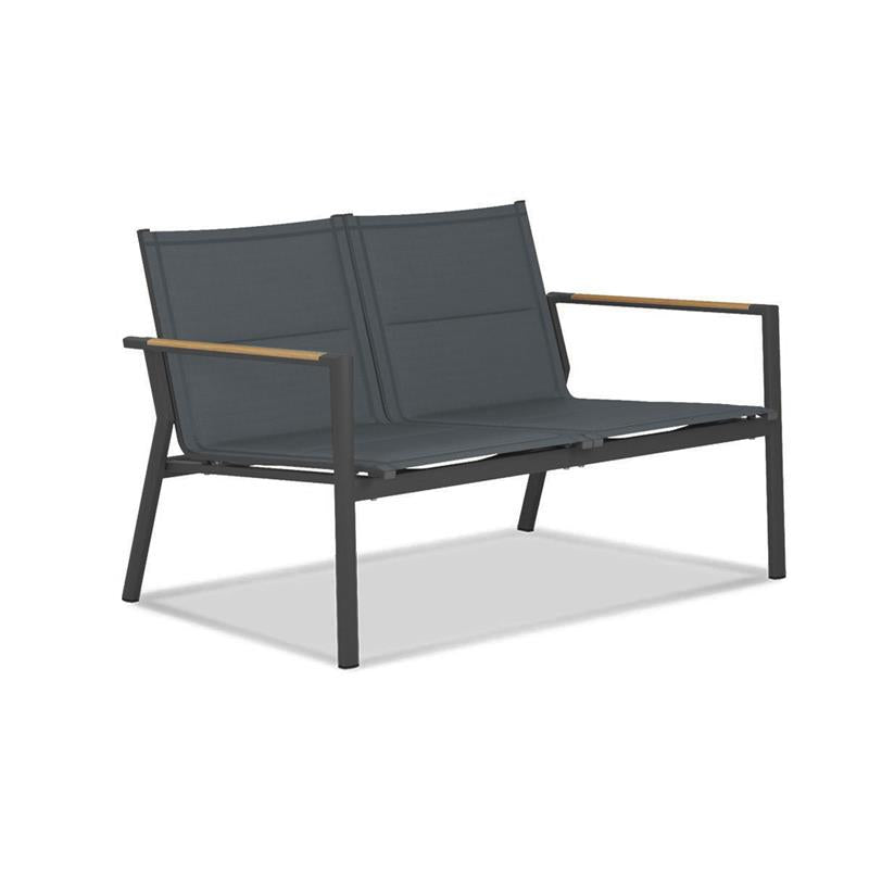 Gazelig Sofa 2 Sitzer  124,7 x 74,5 x 75 cm Aluminium und Batyline