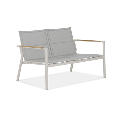 Gazelig Sofa 2 Sitzer  124,7 x 74,5 x 75 cm Aluminium und Batyline