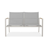 Gazelig Sofa 2 Sitzer  124,7 x 74,5 x 75 cm Aluminium und Batyline