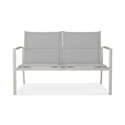 Gazelig Sofa 2 Sitzer  124,7 x 74,5 x 75 cm Aluminium und Batyline