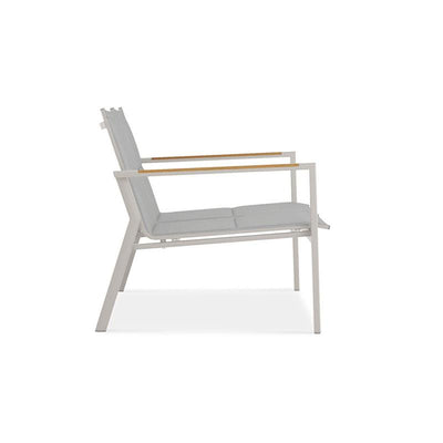 Gazelig Sofa 2 Sitzer  124,7 x 74,5 x 75 cm Aluminium und Batyline