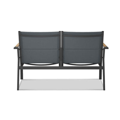 Gazelig Sofa 2 Sitzer  124,7 x 74,5 x 75 cm Aluminium und Batyline