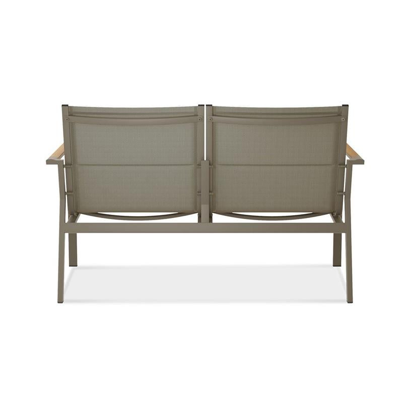 Gazelig Sofa 2 Sitzer  124,7 x 74,5 x 75 cm Aluminium und Batyline