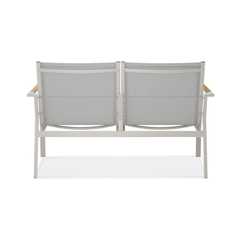 Gazelig Sofa 2 Sitzer  124,7 x 74,5 x 75 cm Aluminium und Batyline