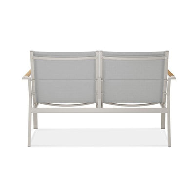 Gazelig Sofa 2 Sitzer  124,7 x 74,5 x 75 cm Aluminium und Batyline