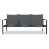 Gazelig Sofa 3 Sitzer  180,2 x 74,5 x 75 cm Aluminium und Batyline