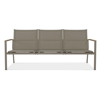 Gazelig Sofa 3 Sitzer  180,2 x 74,5 x 75 cm Aluminium und Batyline