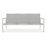 Gazelig Sofa 3 Sitzer  180,2 x 74,5 x 75 cm Aluminium und Batyline