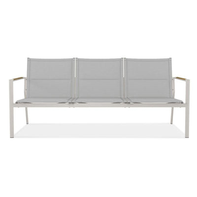 Gazelig Sofa 3 Sitzer  180,2 x 74,5 x 75 cm Aluminium und Batyline