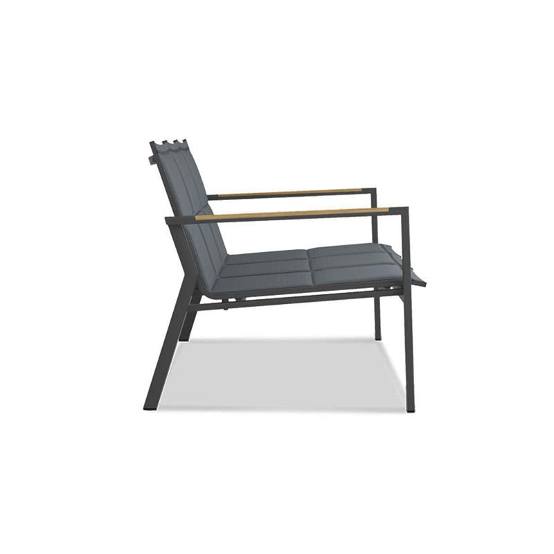 Gazelig Sofa 3 Sitzer  180,2 x 74,5 x 75 cm Aluminium und Batyline