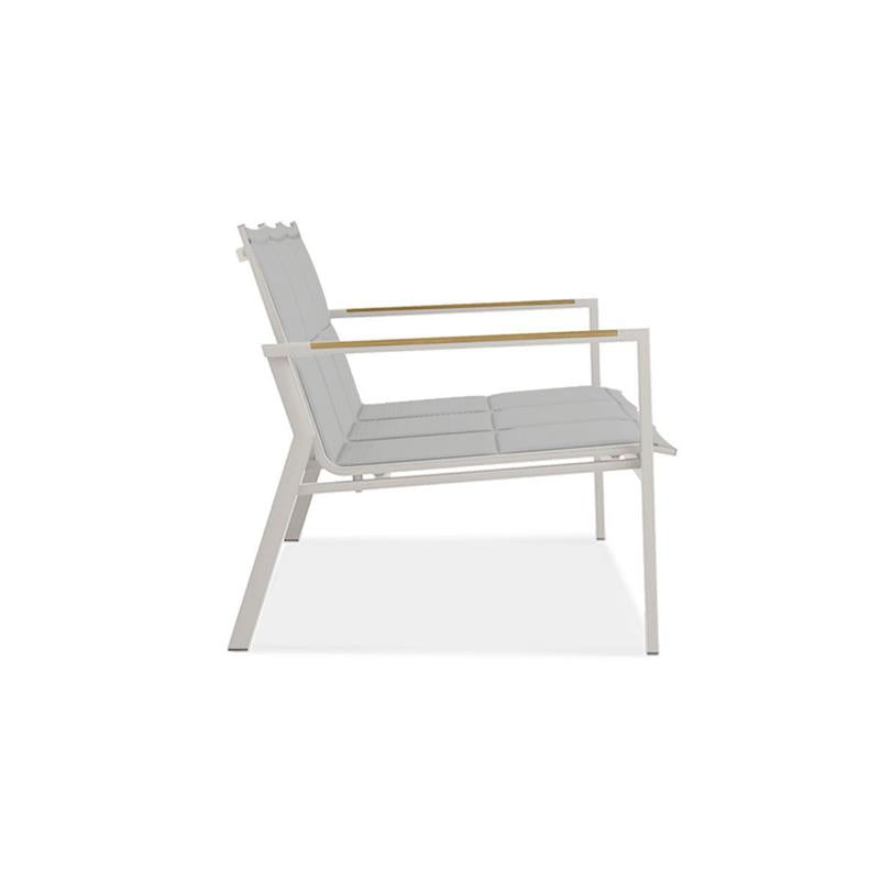 Gazelig Sofa 3 Sitzer  180,2 x 74,5 x 75 cm Aluminium und Batyline