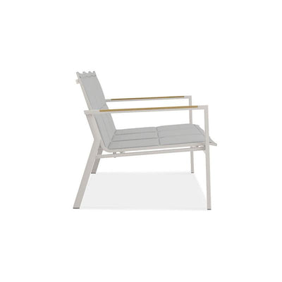 Gazelig Sofa 3 Sitzer  180,2 x 74,5 x 75 cm Aluminium und Batyline