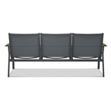 Gazelig Sofa 3 Sitzer  180,2 x 74,5 x 75 cm Aluminium und Batyline