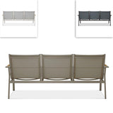 Gazelig Sofa 3 Sitzer  180,2 x 74,5 x 75 cm Aluminium und Batyline