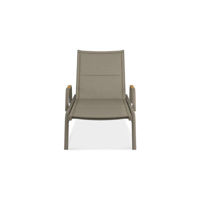 Gazelig Liege mit Armlehne  195 x 76,7 x 32,5 cm Aluminium und Batyline