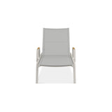 Gazelig lounger with armrests 195 x 76.7 x 32.5 cm aluminum and Batyline